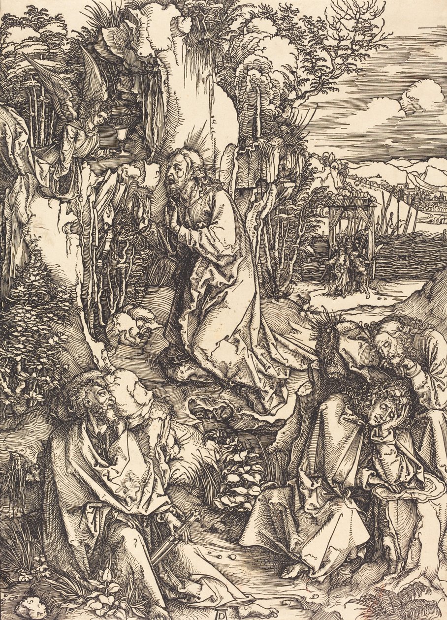 Kristus på Oljeberget, ca. 14971499. av Albrecht Dürer