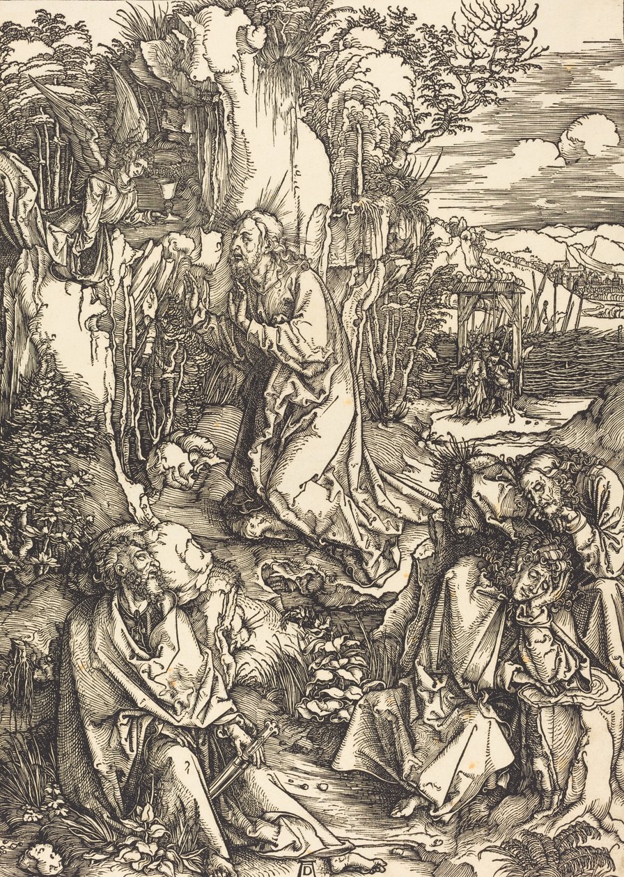 Kristus på Oljeberget, ca. 14971499. av Albrecht Dürer