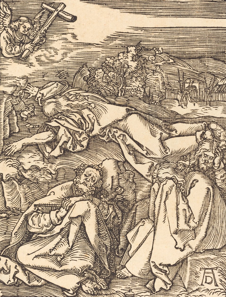 Kristus på Oljeberget, sannsynligvis ca. 15091510. av Albrecht Dürer