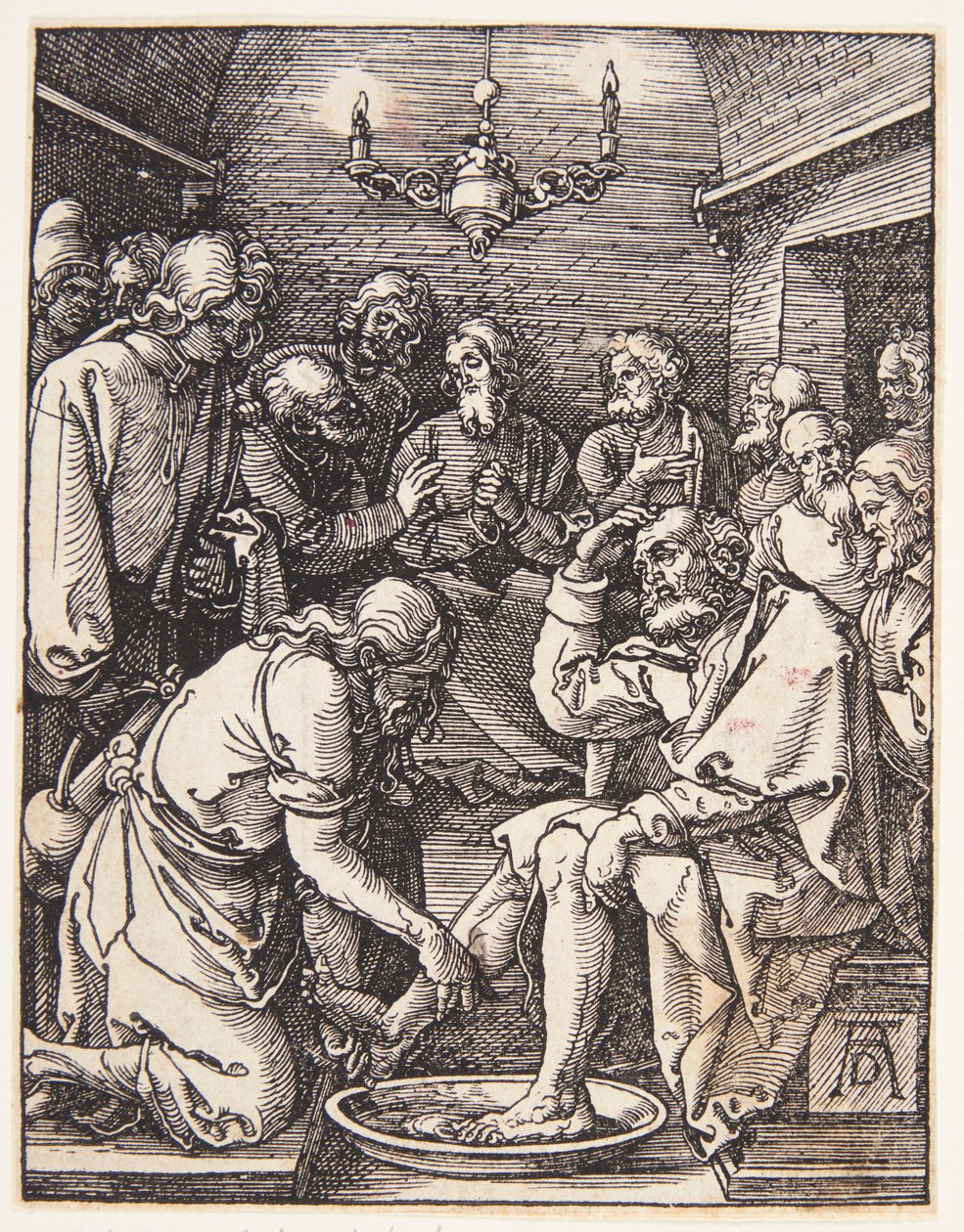 Kristus vasker Sankt Peters føtter av Albrecht Dürer