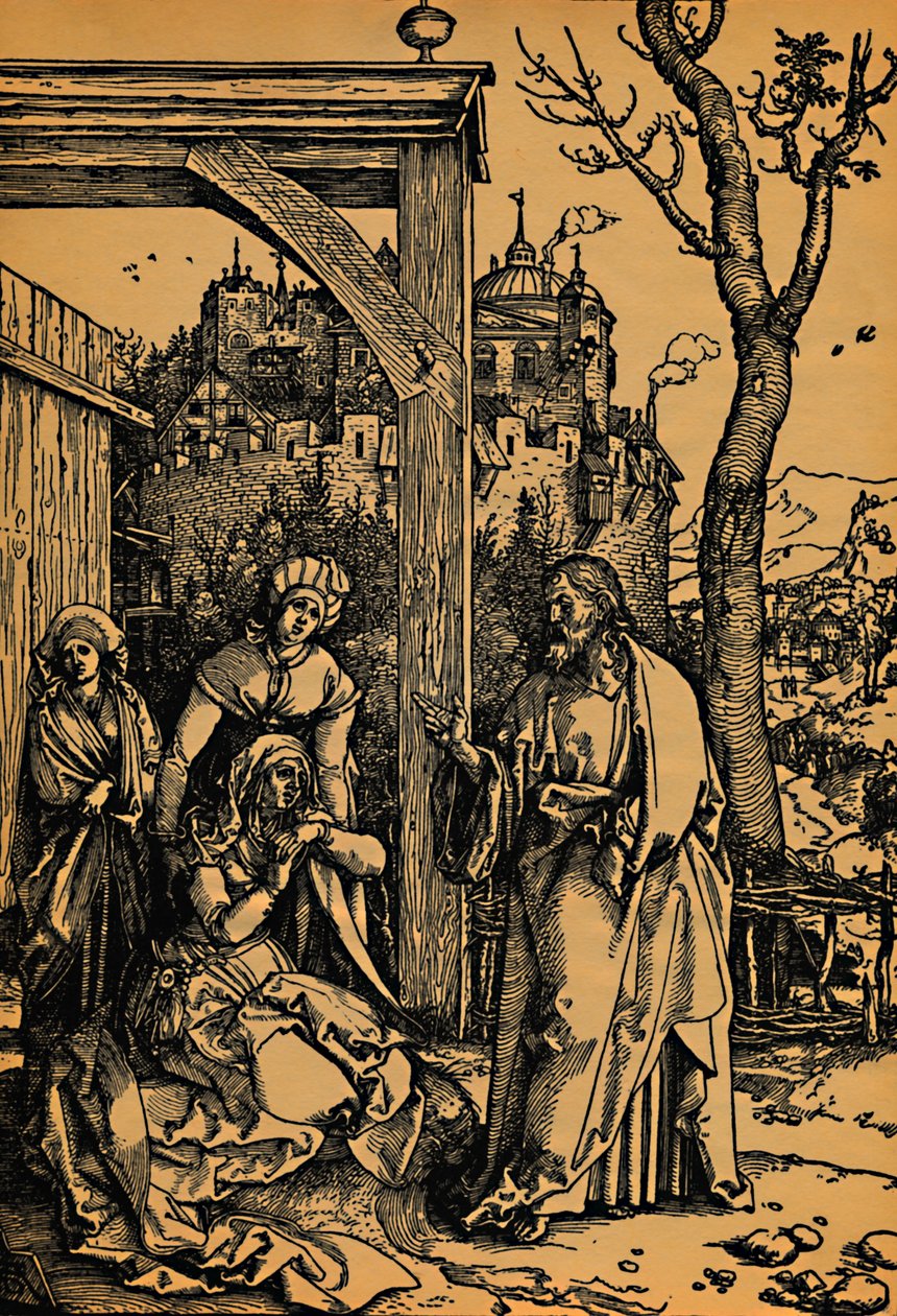 Kristus tar avskjed med sin mor., Kristus tar avskjed med sin mor, 1504-1505. av Albrecht Dürer