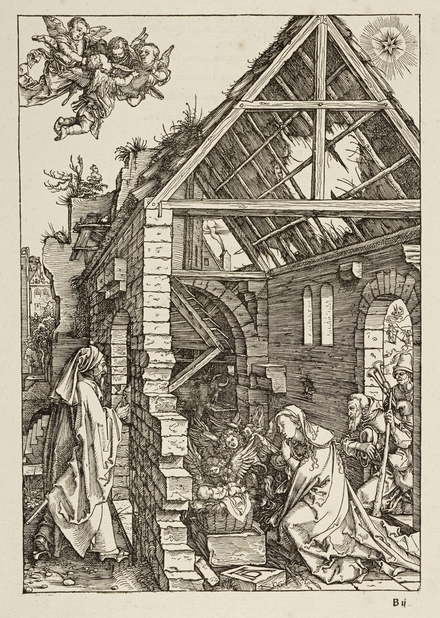Kristi fødsel (Marias liv) av Albrecht Dürer