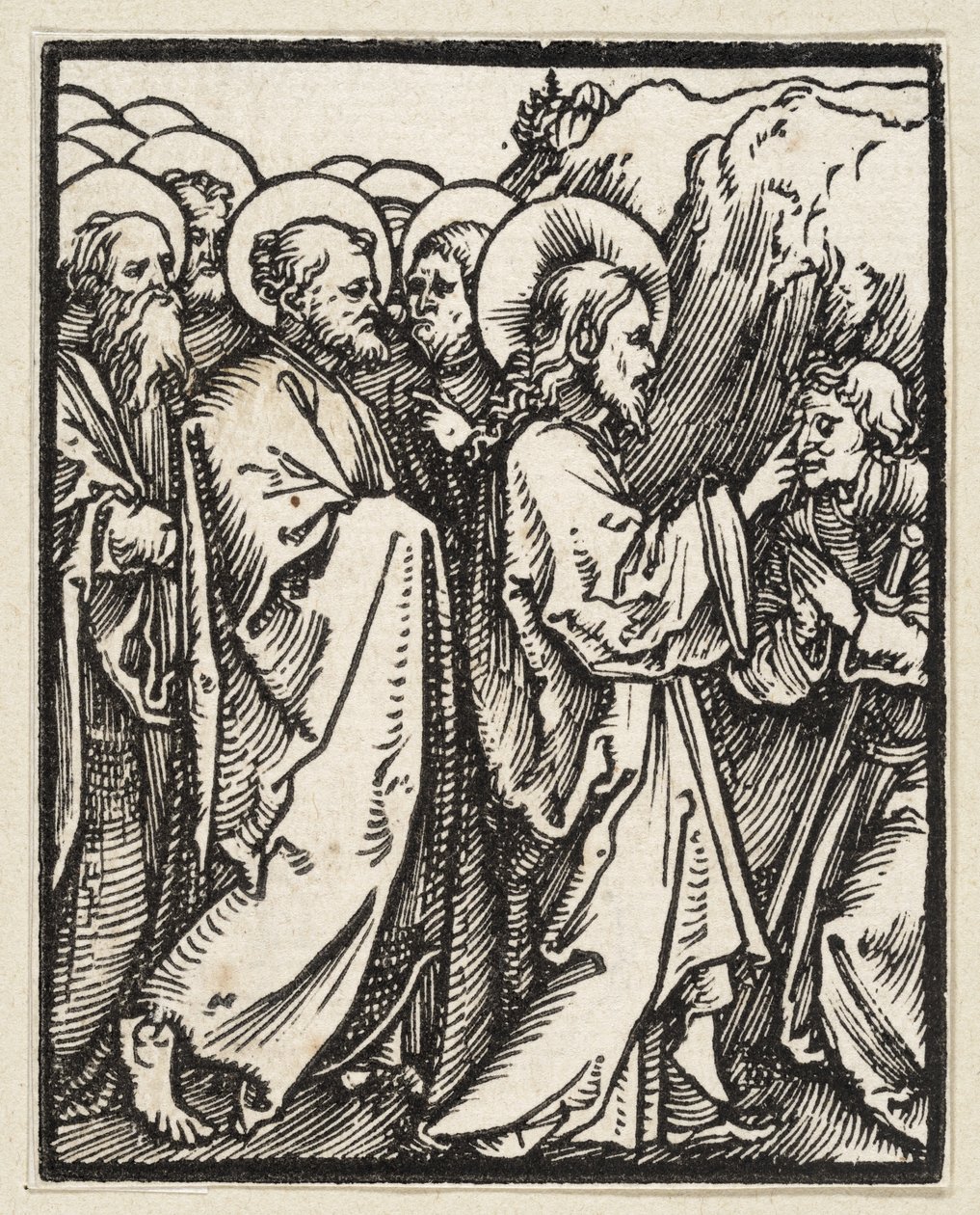 Kristus helbreder en blind mann (fra: Postilla, 43 tresnitt) av Albrecht Dürer