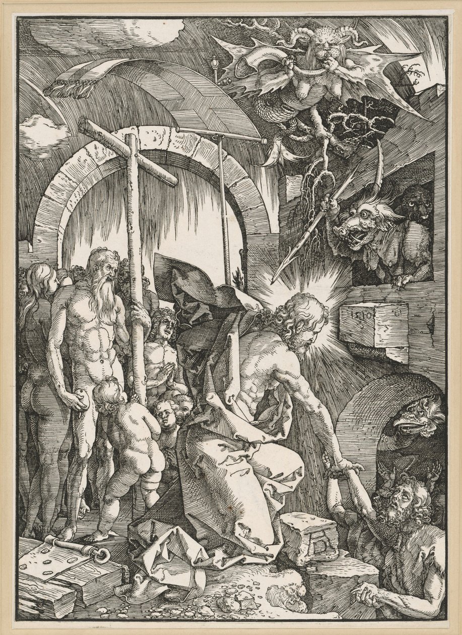 Kristus i dødsrikets forgård (Den store pasjon) av Albrecht Dürer