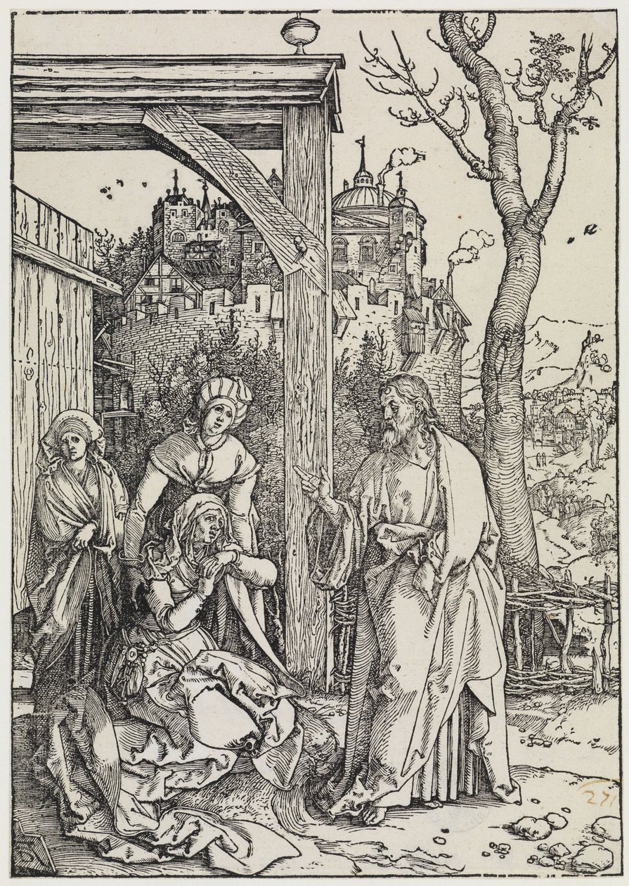 Kristus tar avskjed med sin mor av Albrecht Dürer