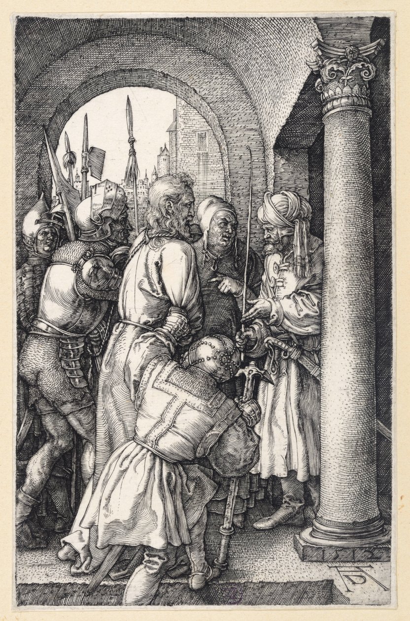 Kristus foran Pilatus (Den graverte pasjonen) av Albrecht Dürer