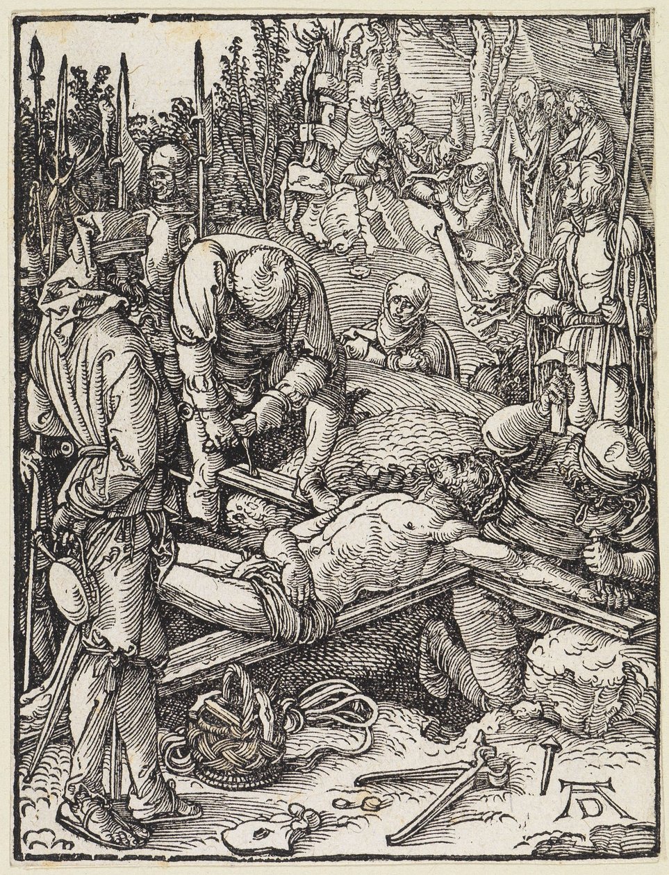 Kristus nagles til korset av Albrecht Dürer
