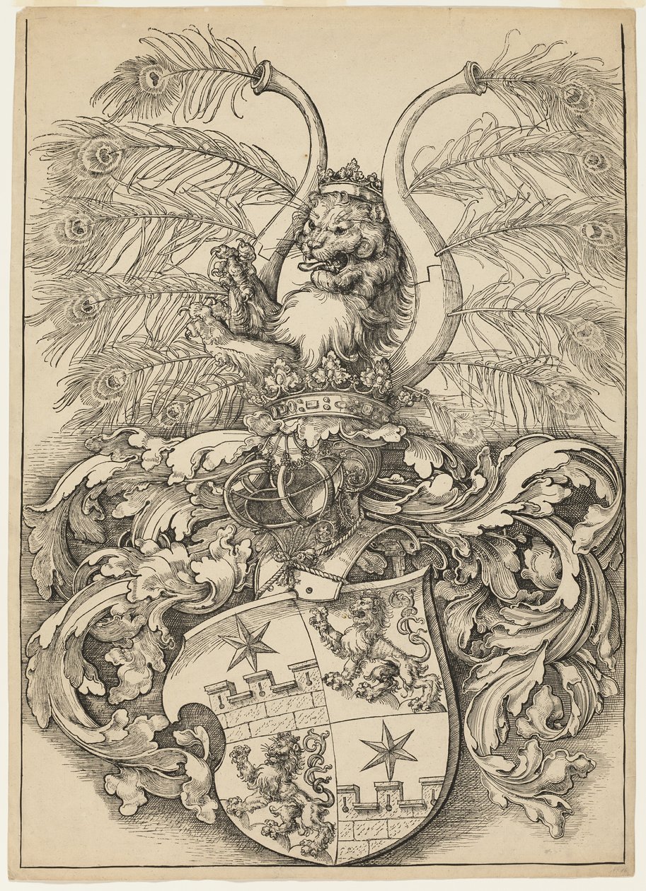 Våpenskjold til Wilhelm og Wolfgang Rogendorf av Albrecht Dürer