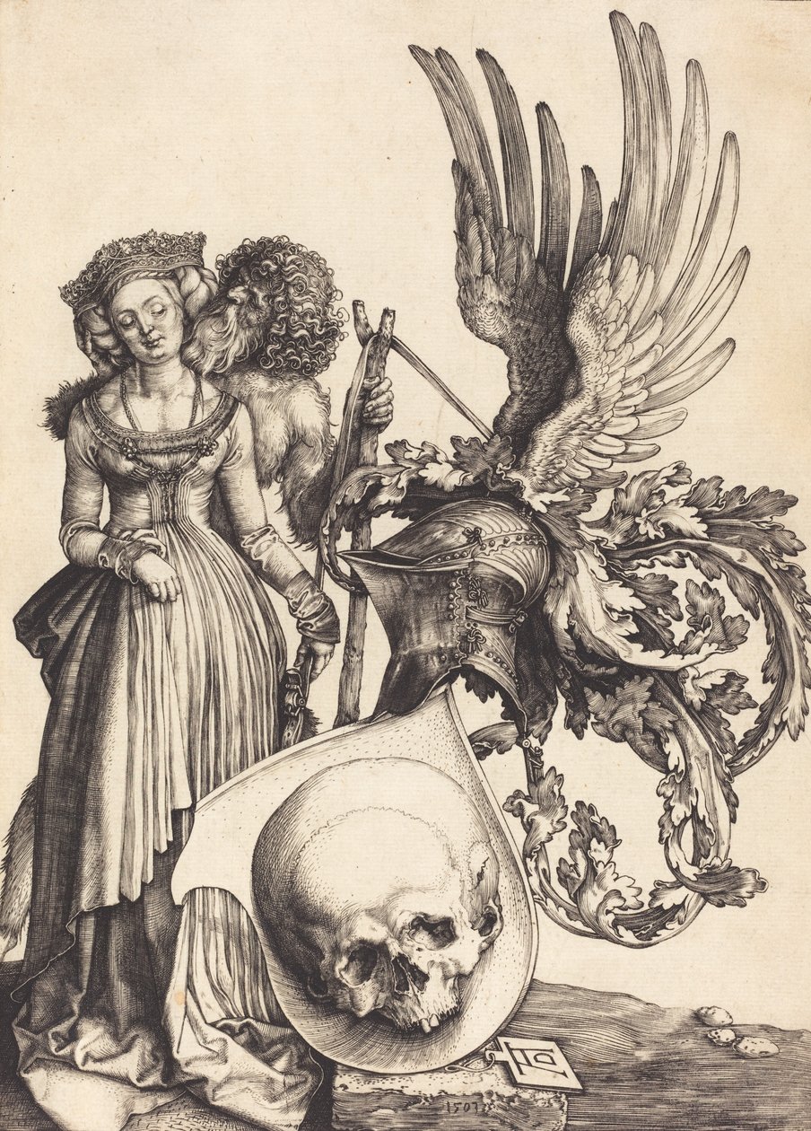 Våpenskjold med hodeskalle, 1503. av Albrecht Dürer
