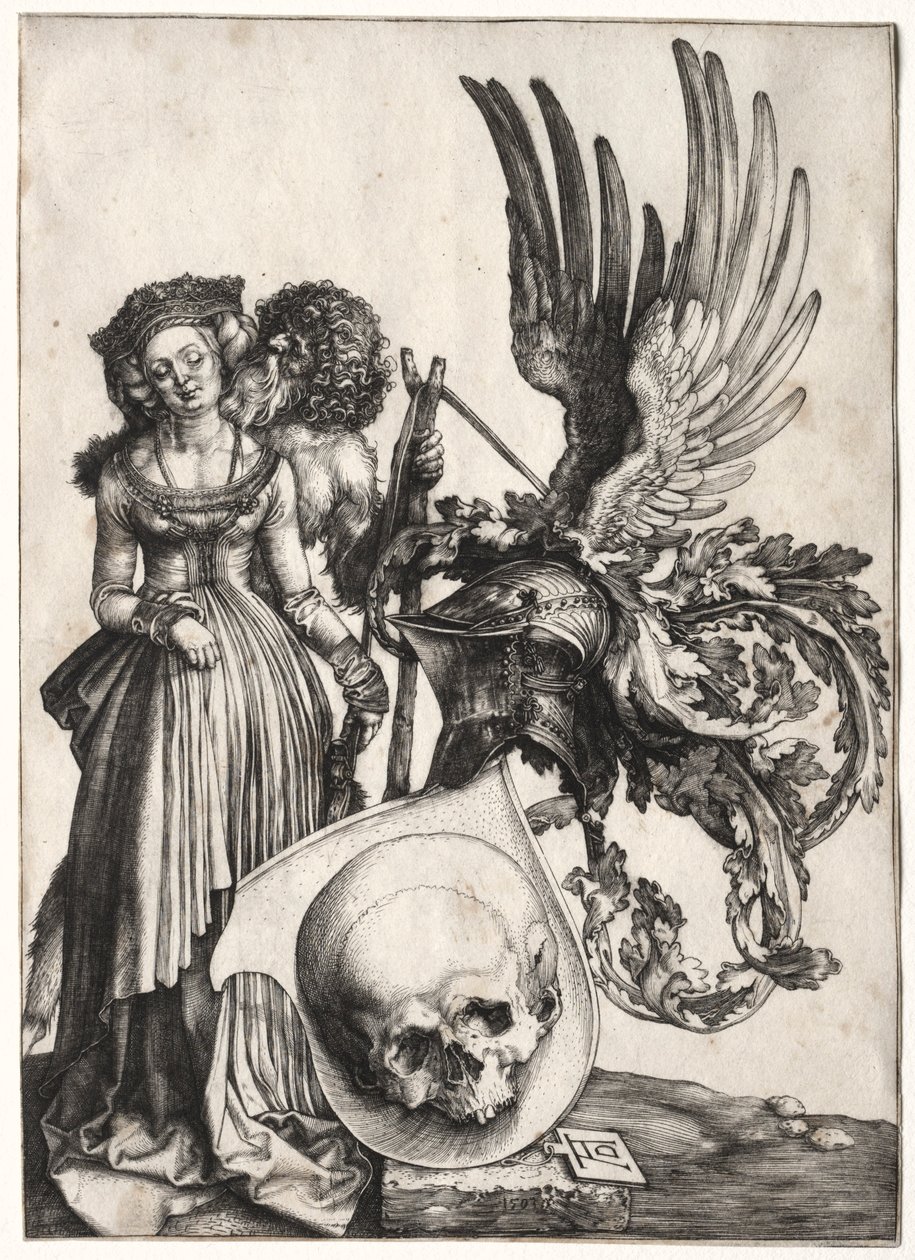 Våpenskjold med hodeskalle, 1503. av Albrecht Dürer