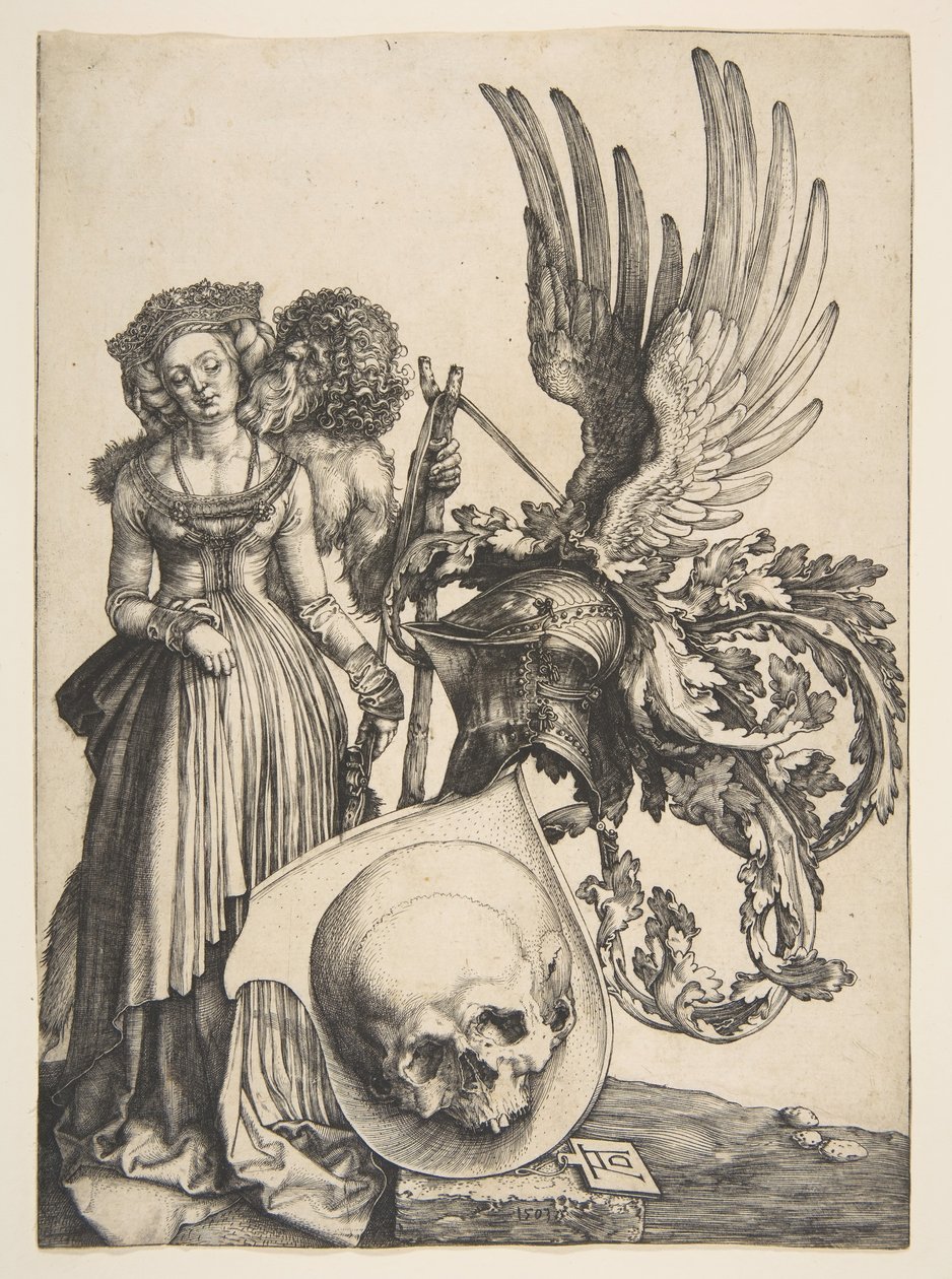 Våpenskjold med hodeskalle, 1503. av Albrecht Dürer
