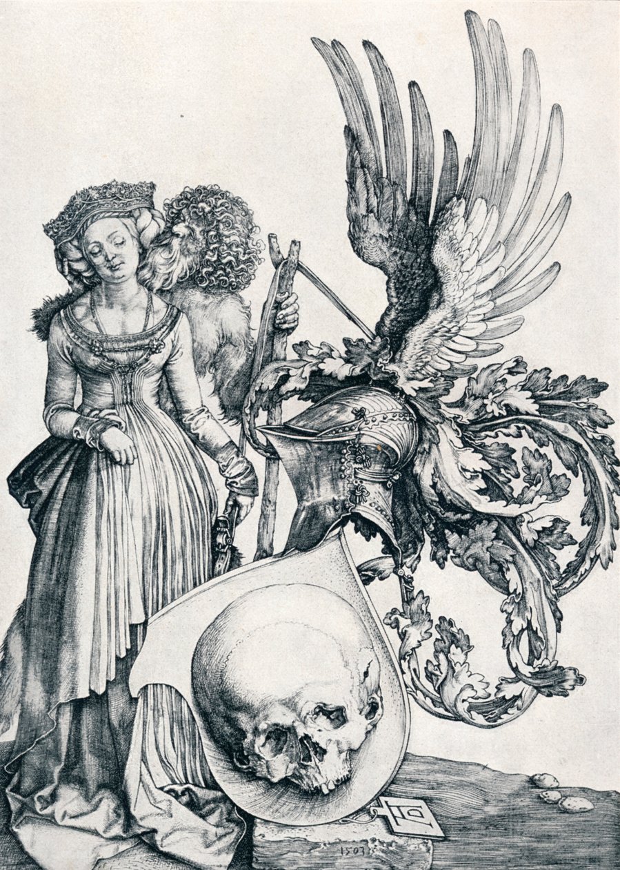 Våpenskjold med hodeskalle, 1503 1906 av Albrecht Dürer