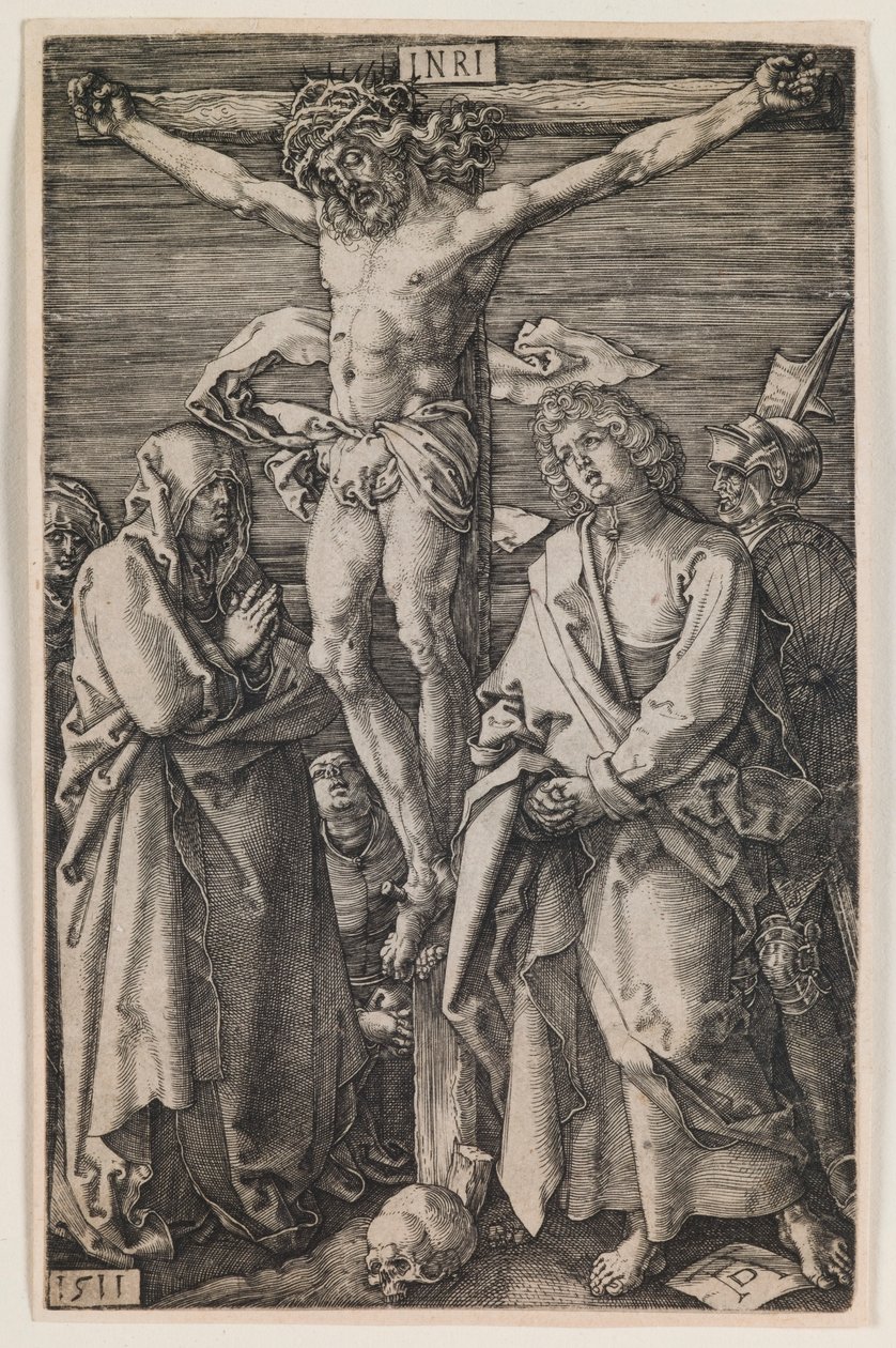 Crucifixion, fra serien "The Engraved Passion" av Albrecht Dürer