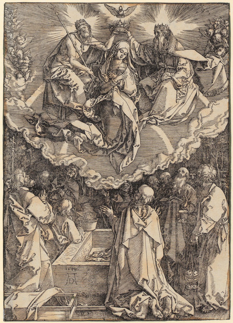 Fremstillingen i tempelet, blad 13 fra serien «Jomfru Marias liv» av Albrecht Dürer