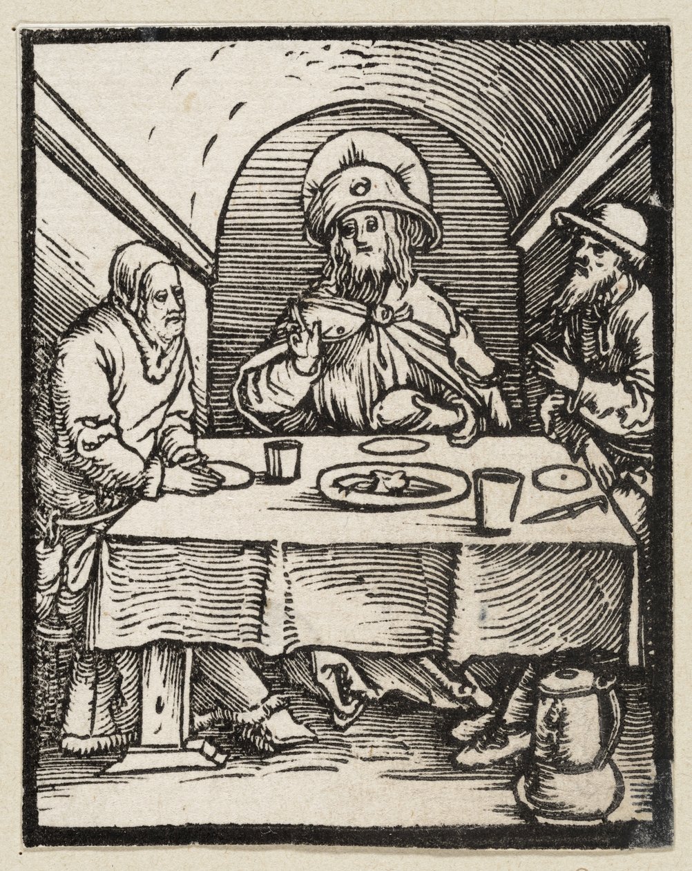 Måltidet i Emmaus (43 religiøse motiver) av Albrecht Dürer