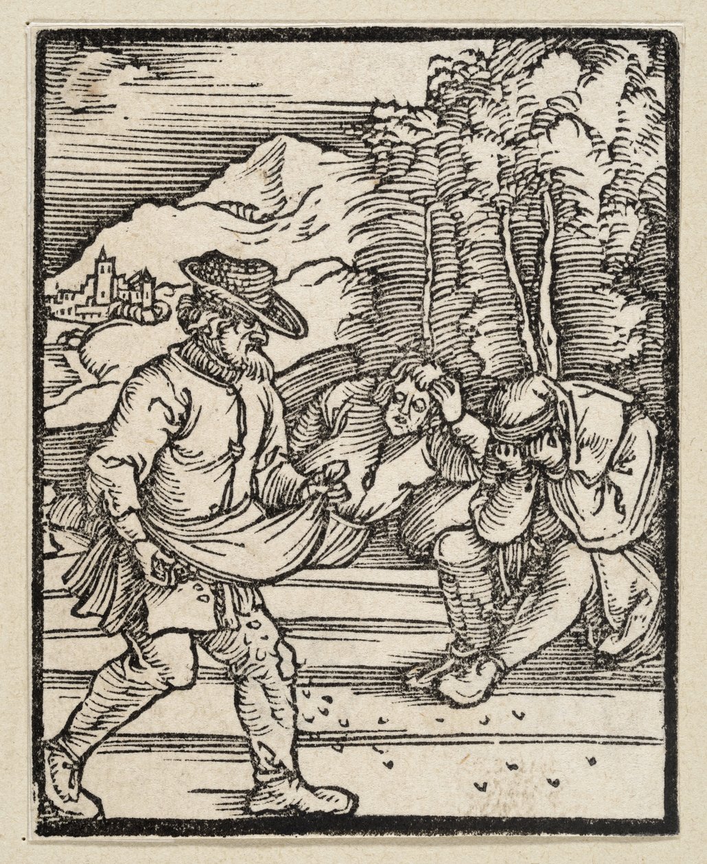Lignelsen om fienden som sår ugress (fra: Postilla, 43 tresnitt) av Albrecht Dürer