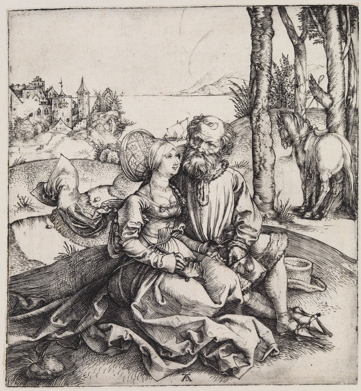 Det ulike paret (Frieriet) av Albrecht Dürer
