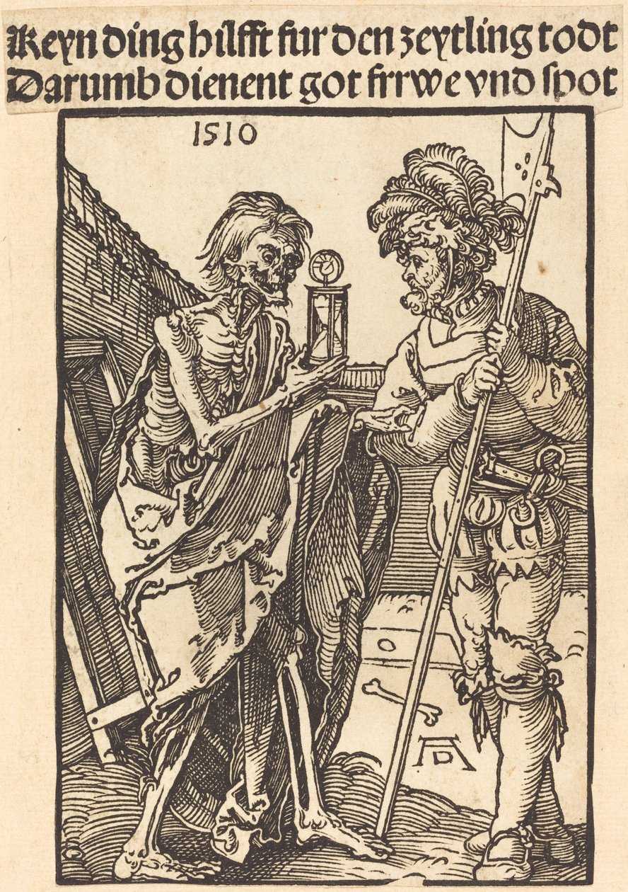 Døden og Lansquenet av Albrecht Dürer