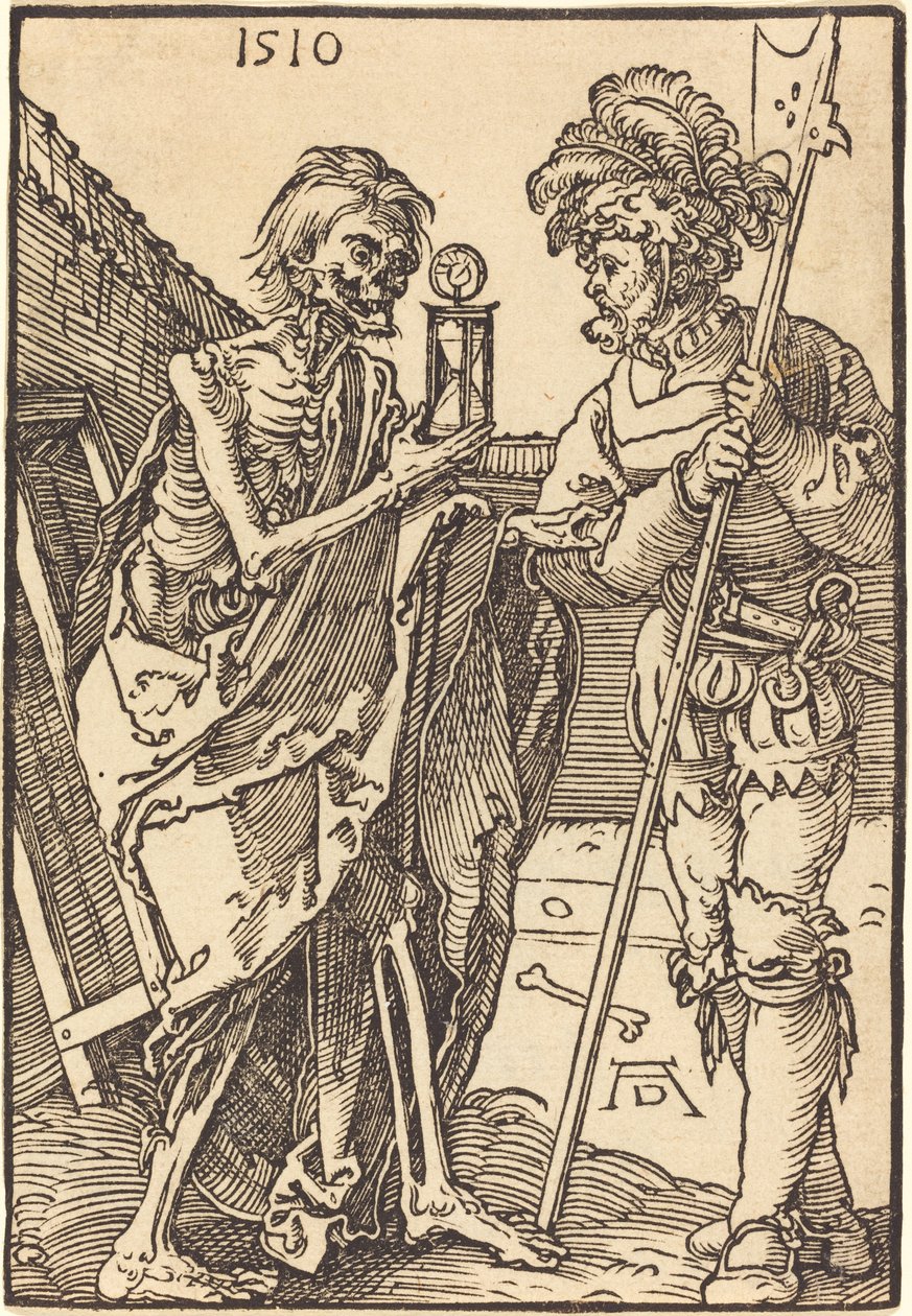 Døden og Lansquenet av Albrecht Dürer