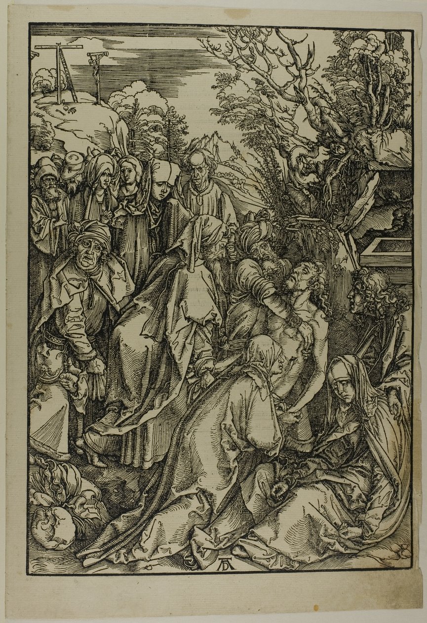 Deponering av Kristus, fra The Large Passion av Albrecht Dürer