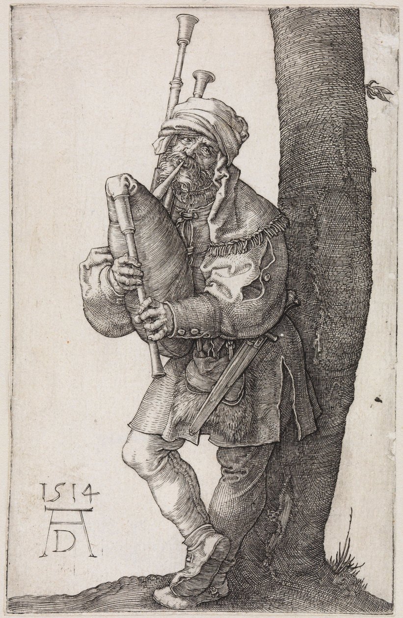 Sekkepipespilleren av Albrecht Dürer