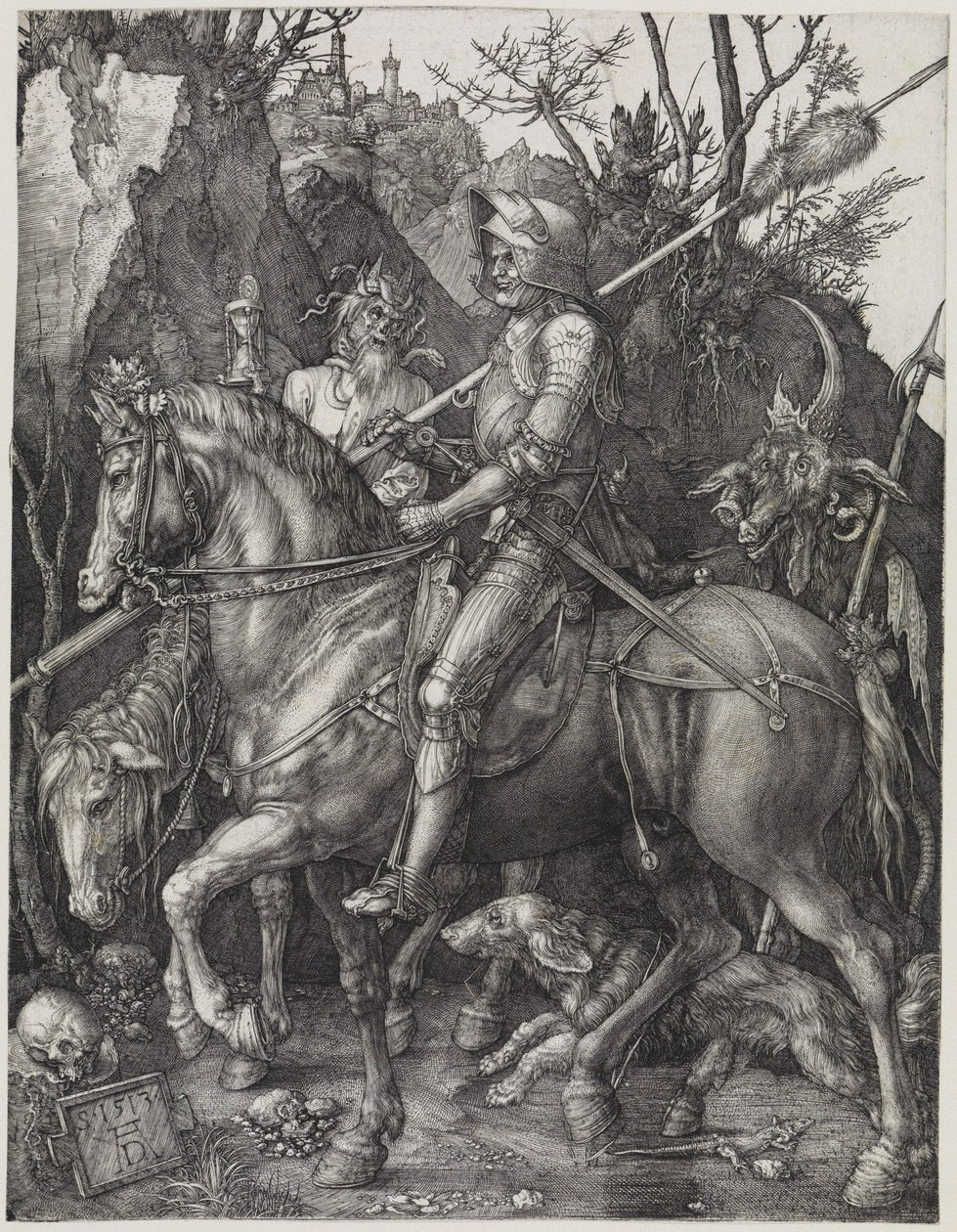 Rytteren (Ridder, døden og djevelen) av Albrecht Dürer
