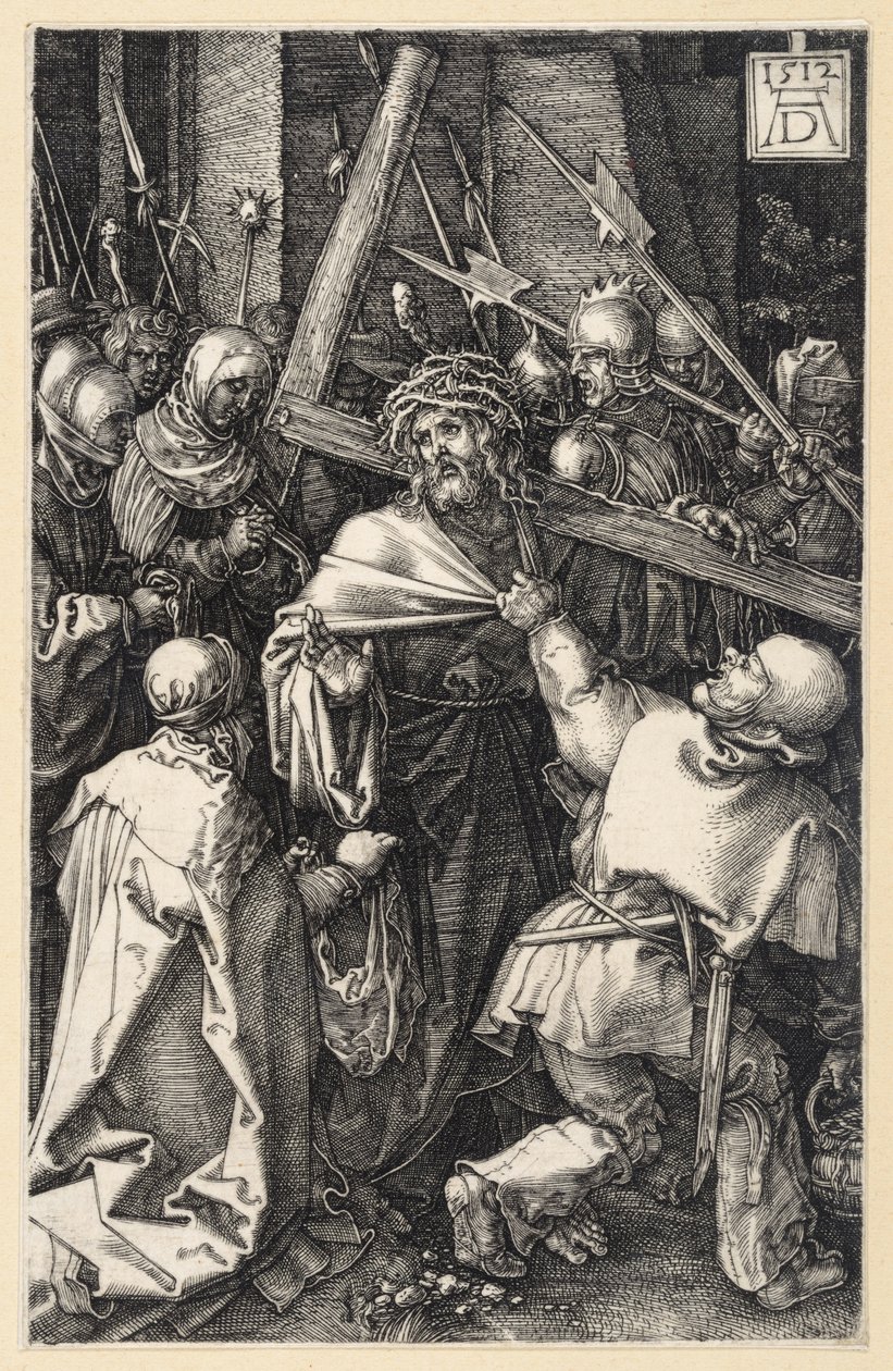 Den lidende mannen ved piskesøylen (Kupferstich-Passion) av Albrecht Dürer