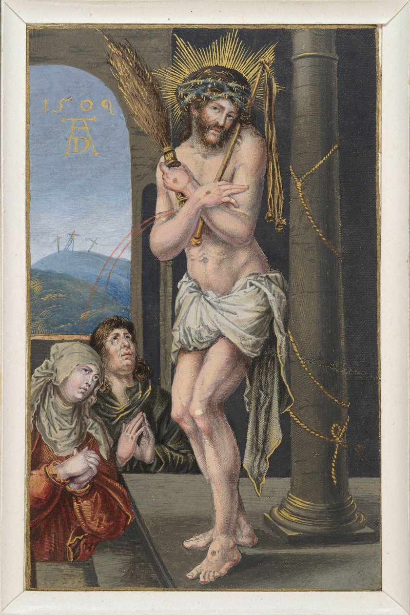 Den lidende mannen ved piskesøylen av Albrecht Dürer