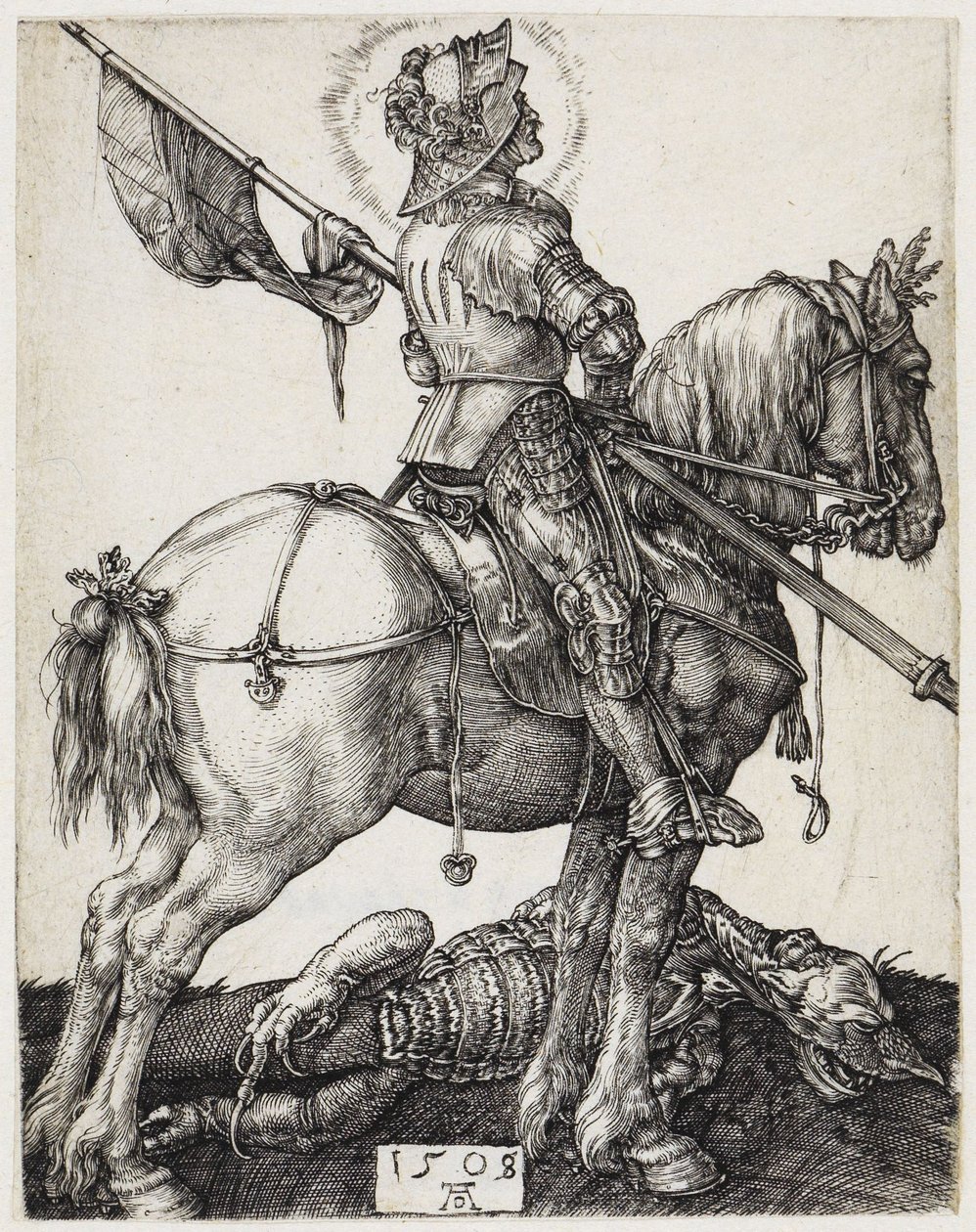 Sankt Georg til hest av Albrecht Dürer