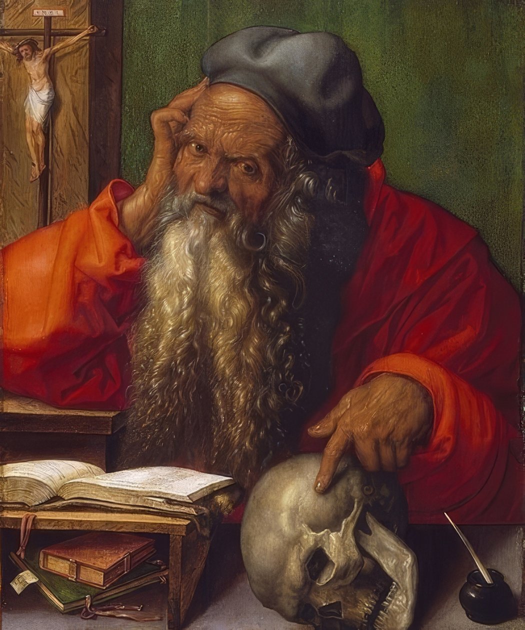 Saint Jerome i saken. 1521 av Albrecht Dürer