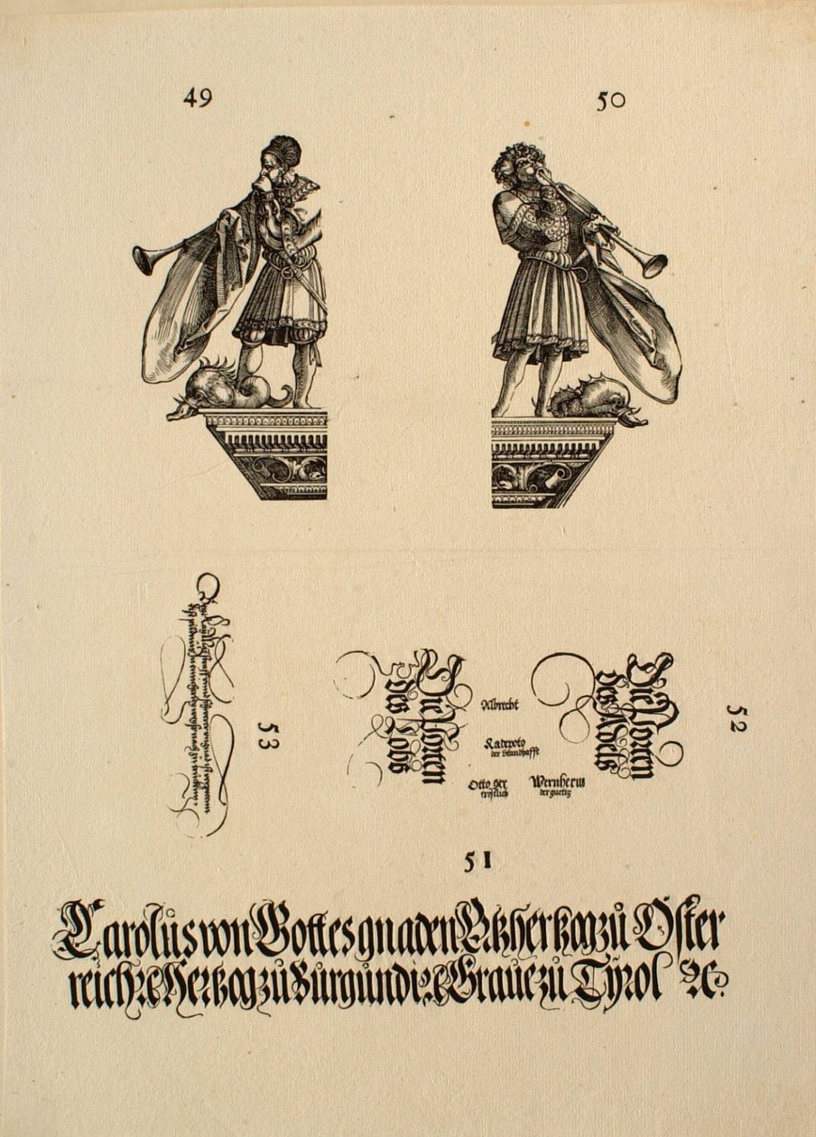 Detalj 49-53 av Albrecht Dürer