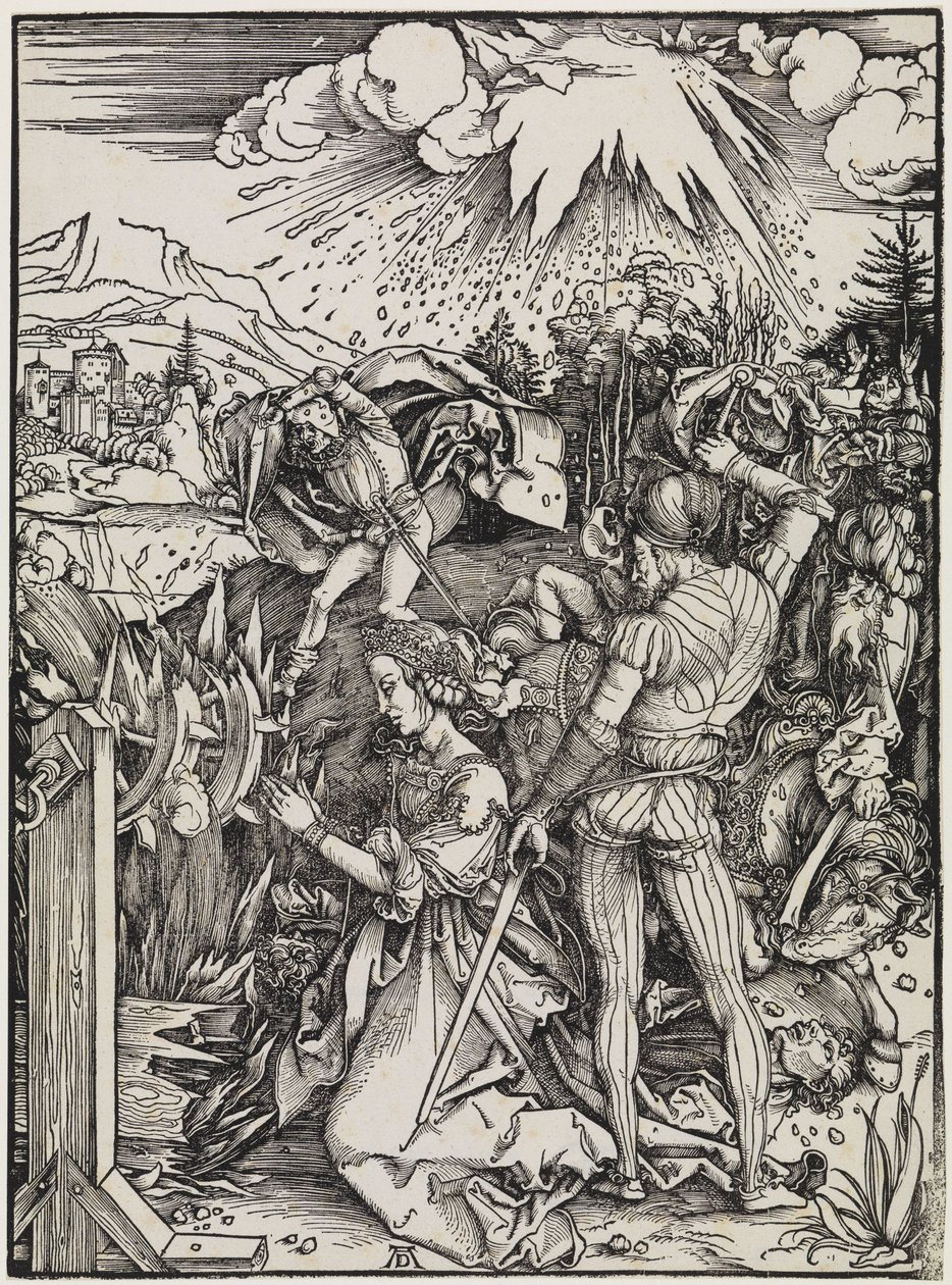 Halshoggingen av den hellige Katarina av Albrecht Dürer
