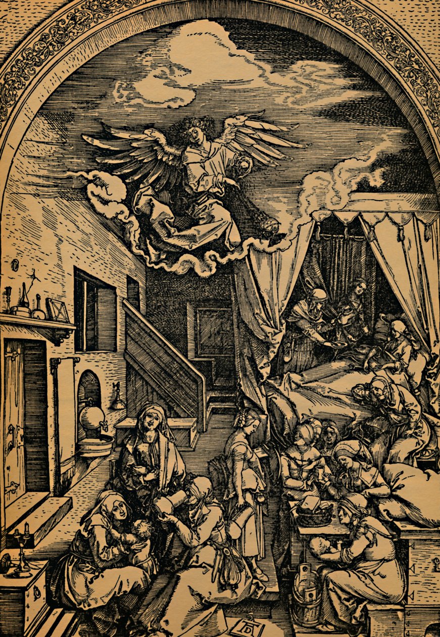 Marias fødsel, Marias fødsel, 1503 - 1504. av Albrecht Dürer