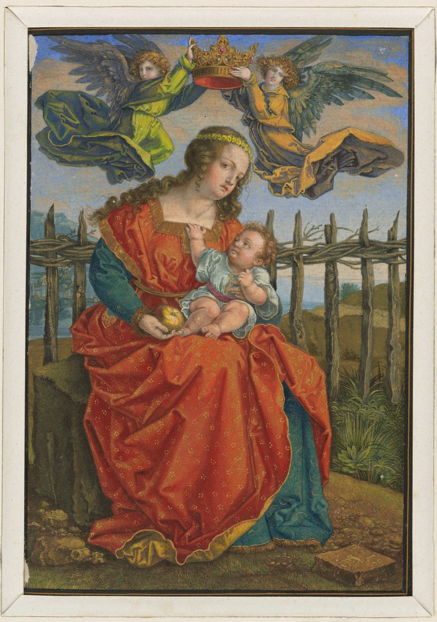 Jomfruen kronet av to engler av Albrecht Dürer