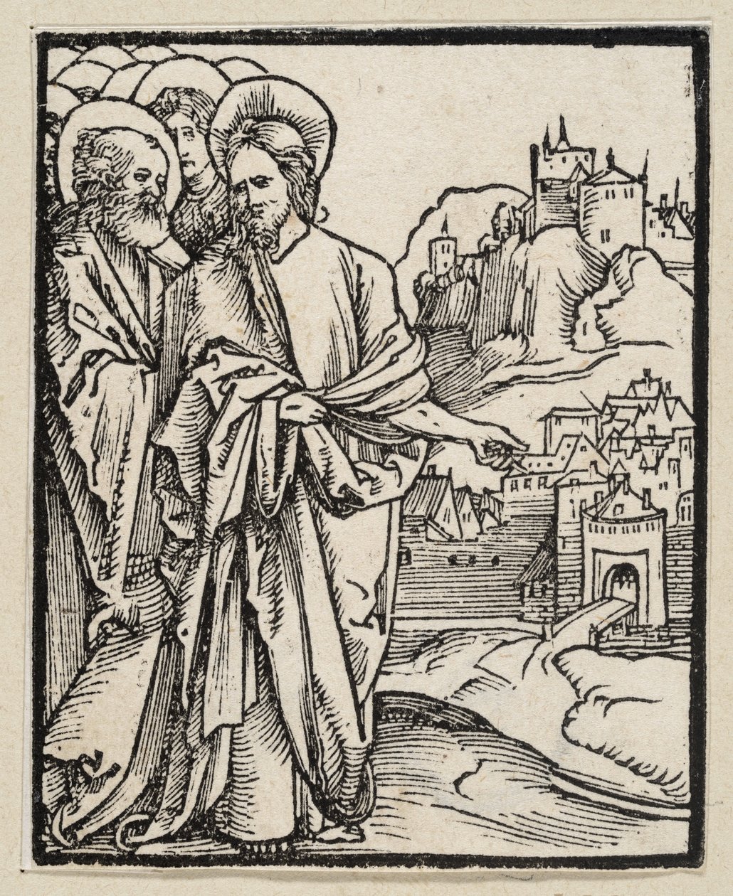 Profetien om Jerusalems ødeleggelse (fra: Postilla, 43 tresnitt) av Albrecht Dürer