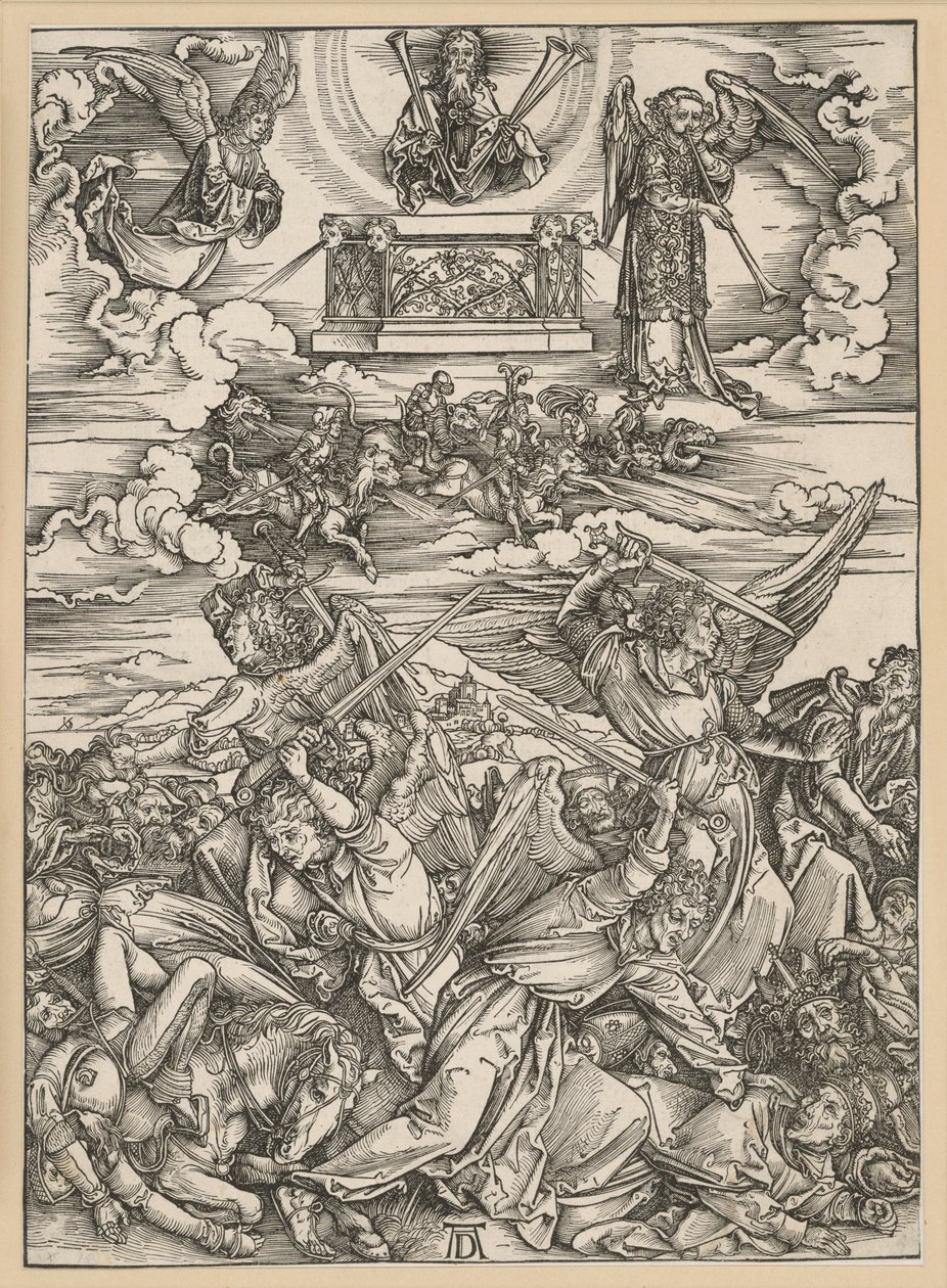 De fire hevnenglene (Apokalypsen) av Albrecht Dürer
