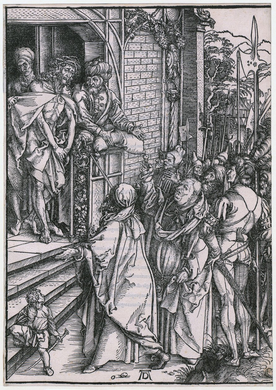 Ecce homo, blad 6 i serien «Die Grosse Passion» av Albrecht Dürer