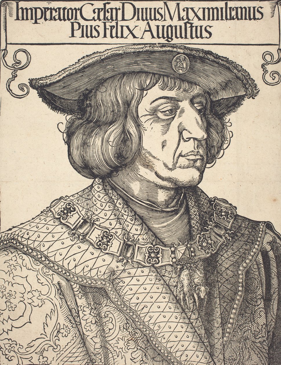 Keiser Maximilian I, ca. 1518. av Albrecht Dürer