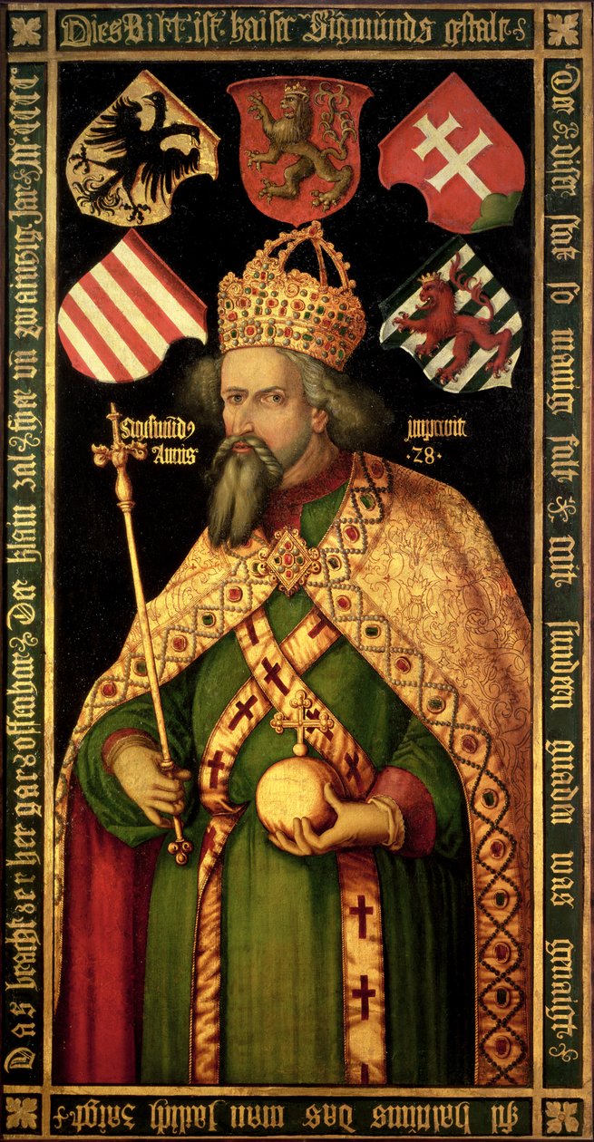 Keiser Sigismund, den hellige romerske keiser, konge av Ungarn og Böhmen (1368–1437), ca. 1600 av Albrecht Dürer