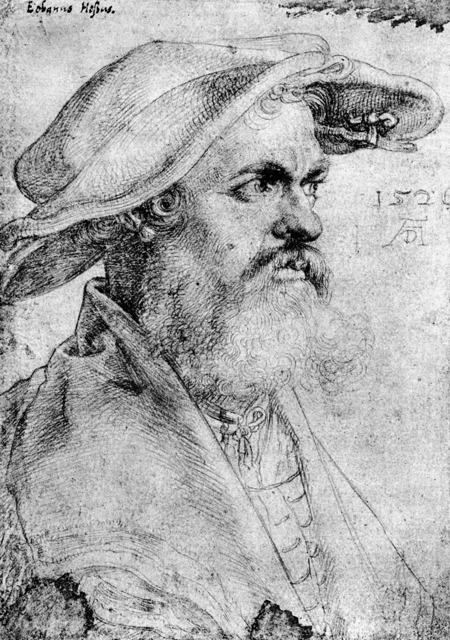Eobanus Hessen, 1526, 1936 av Albrecht Dürer