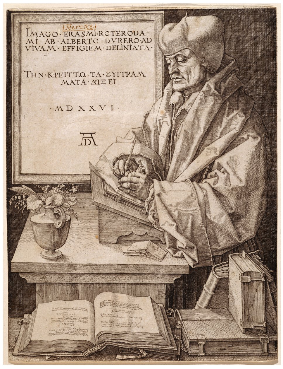 Erasmus fra Rotterdam av Albrecht Dürer