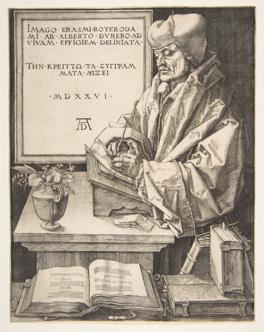 Erasmus av Rotterdam av Albrecht Dürer