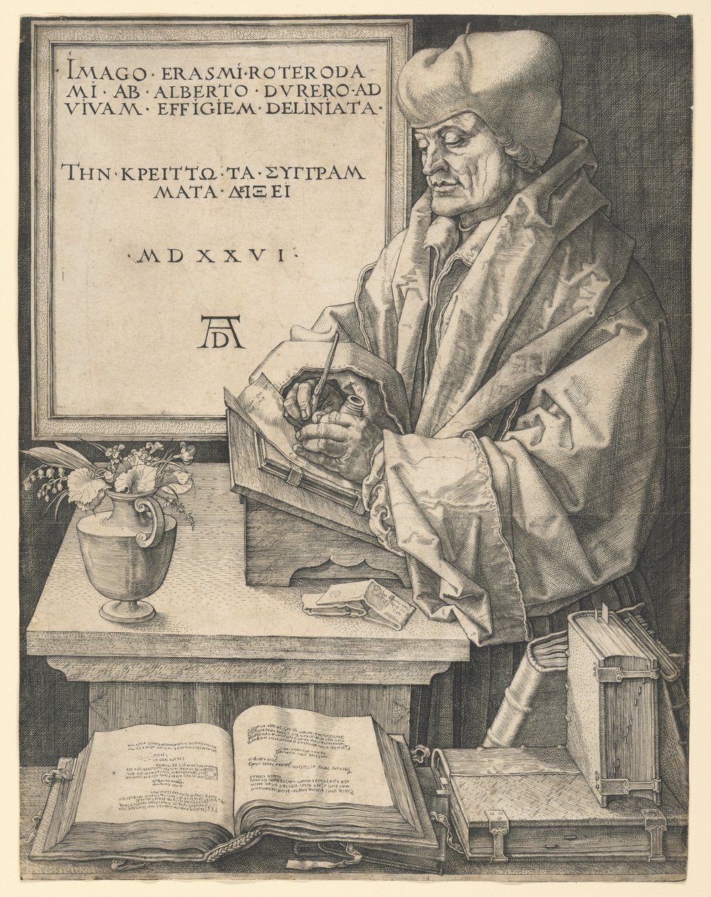Erasmus fra Rotterdam av Albrecht Dürer
