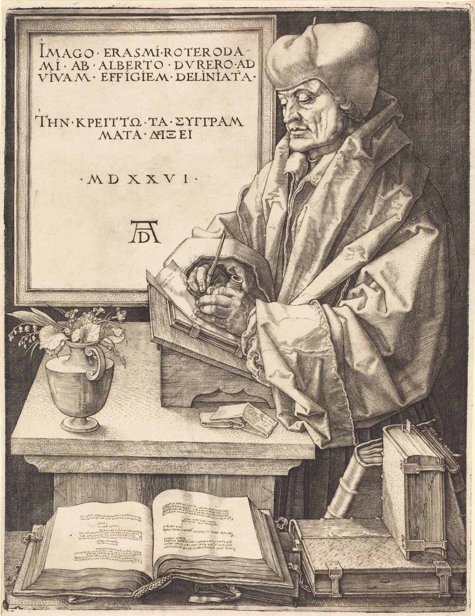 Erasmus fra Rotterdam av Albrecht Dürer
