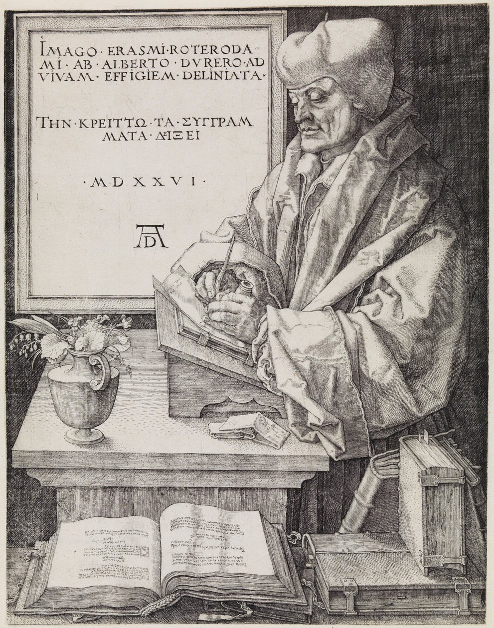 Erasmus av Rotterdam av Albrecht Dürer