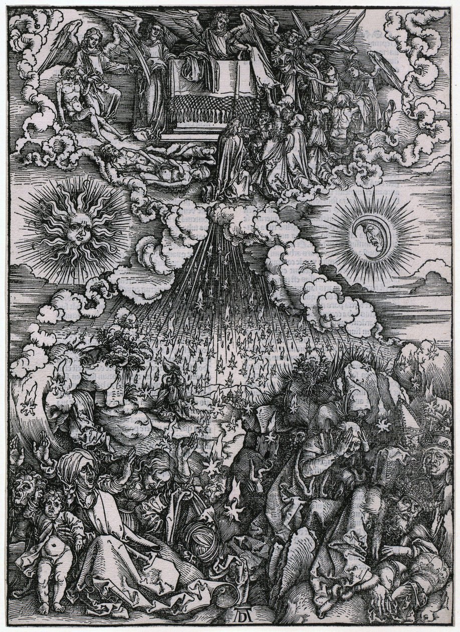 Åpningen av det femte og sjette segl, figur IV, blad 6 fra serien «Apokalypsen» av Albrecht Dürer