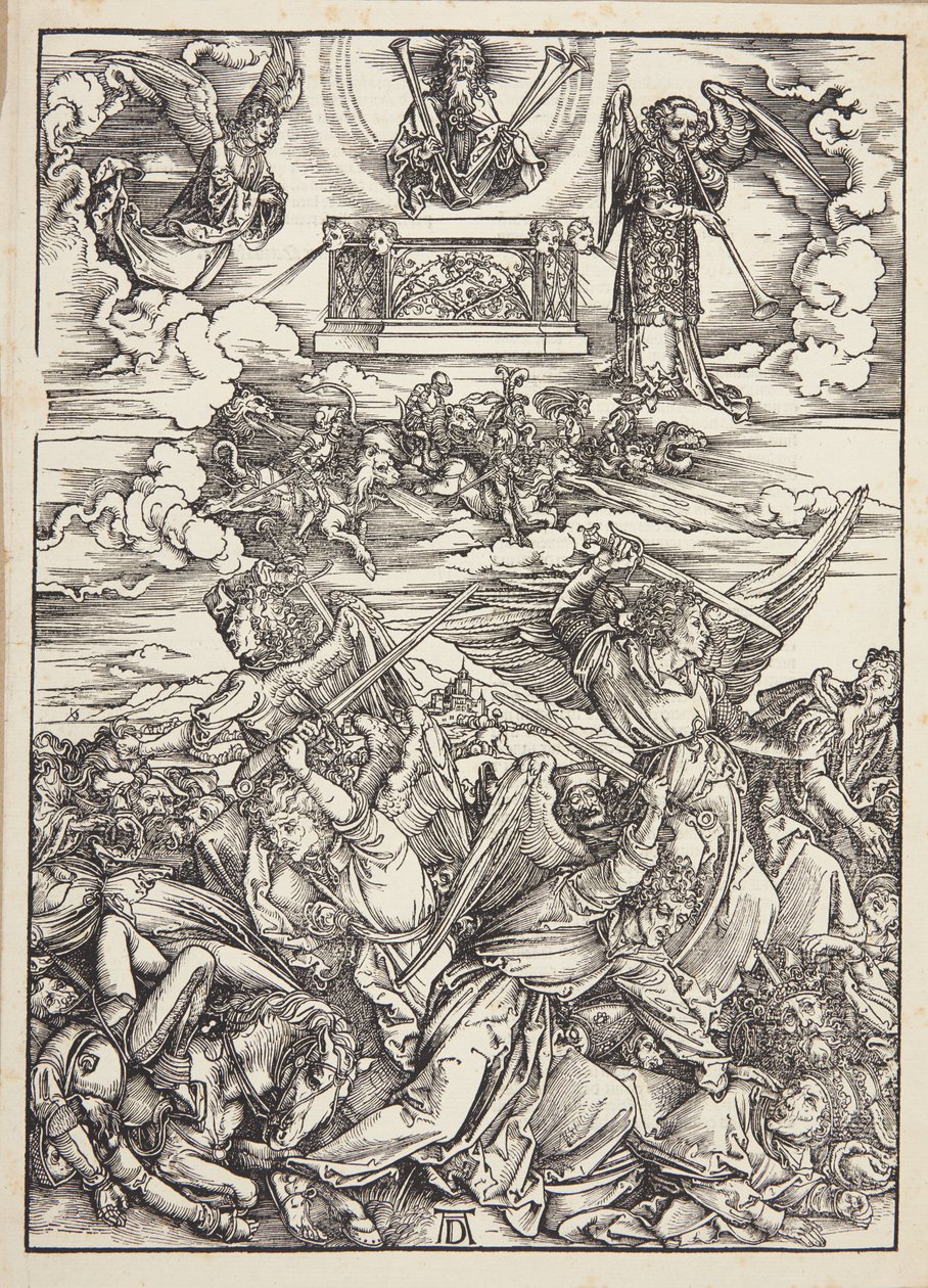 Fire hevnende engler fra Eufrat av Albrecht Dürer