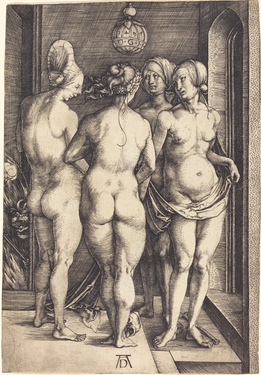 Fire nakne kvinner av Albrecht Dürer