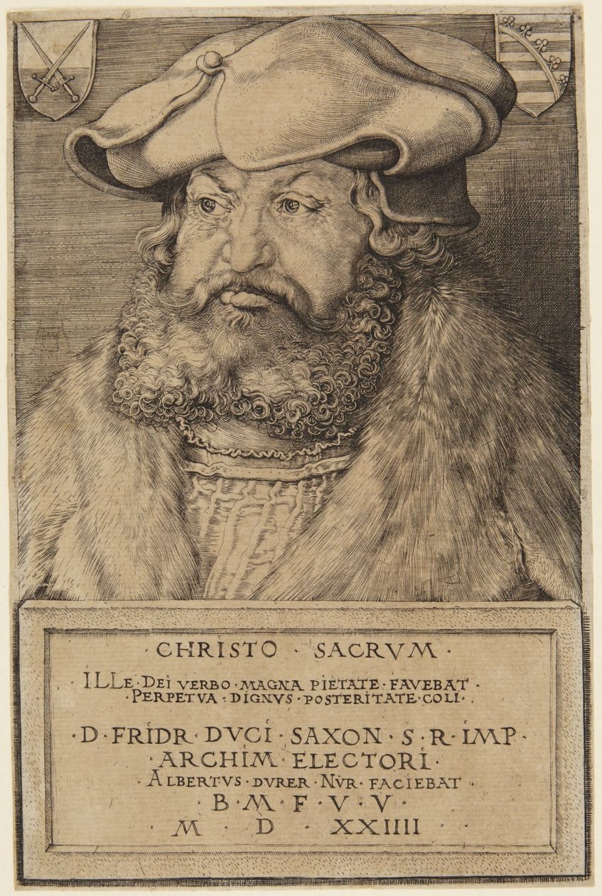 Fredrik, kurfyrste av Sachsen (B.104; M.102) av Albrecht Dürer