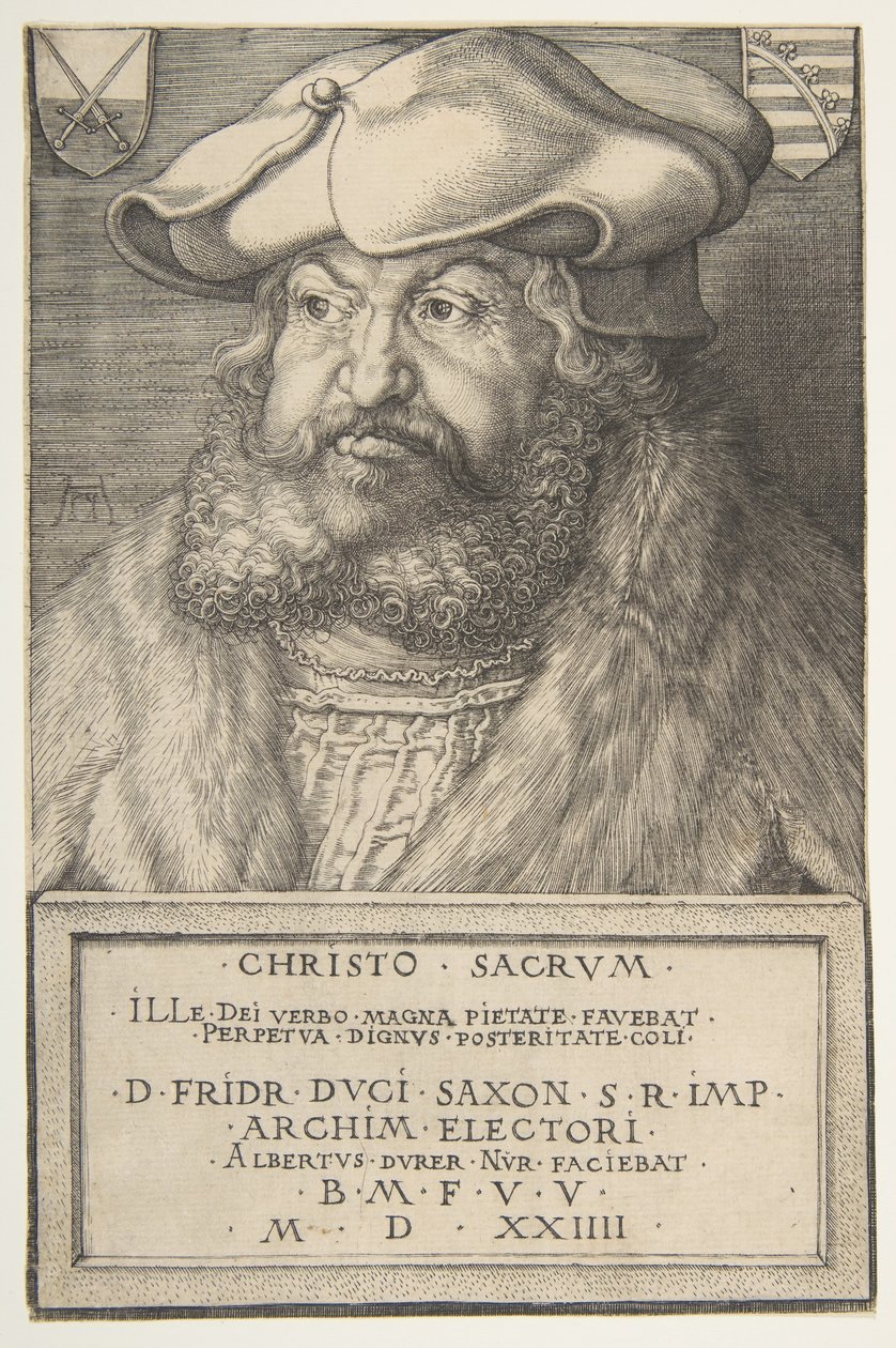 Fredrik den vise, kurfyrst av Sachsen, 1524. av Albrecht Dürer